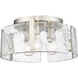 Aenon 3 Light 15 inch Pewter Flush Mount Ceiling Light